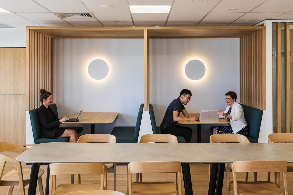 Grant Thornton Cairns office Informal meeting booths