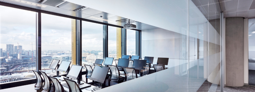 One of the six classrooms in the Training Academy