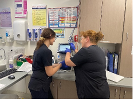 Re check mum’s blood loss