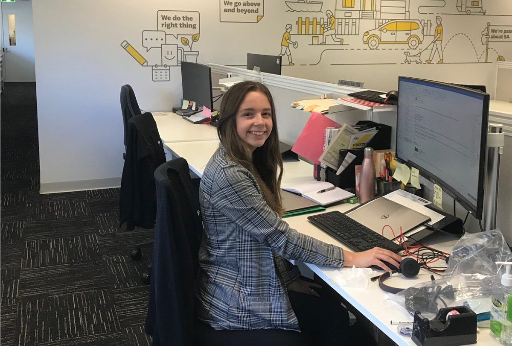 RAA Graduate Jessica Ames workstation