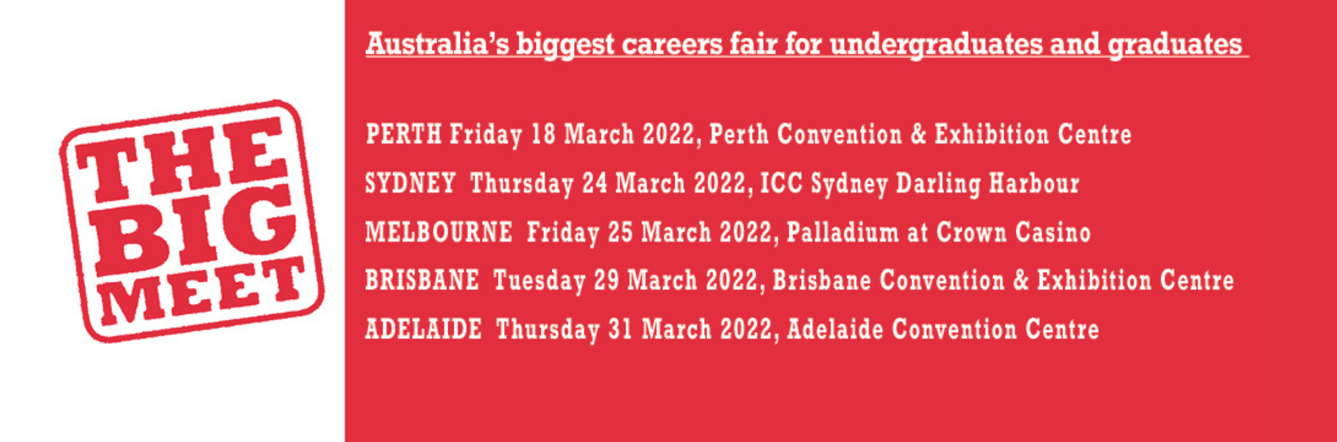 The Big Meet Sydney Careers Fair Exhibitors